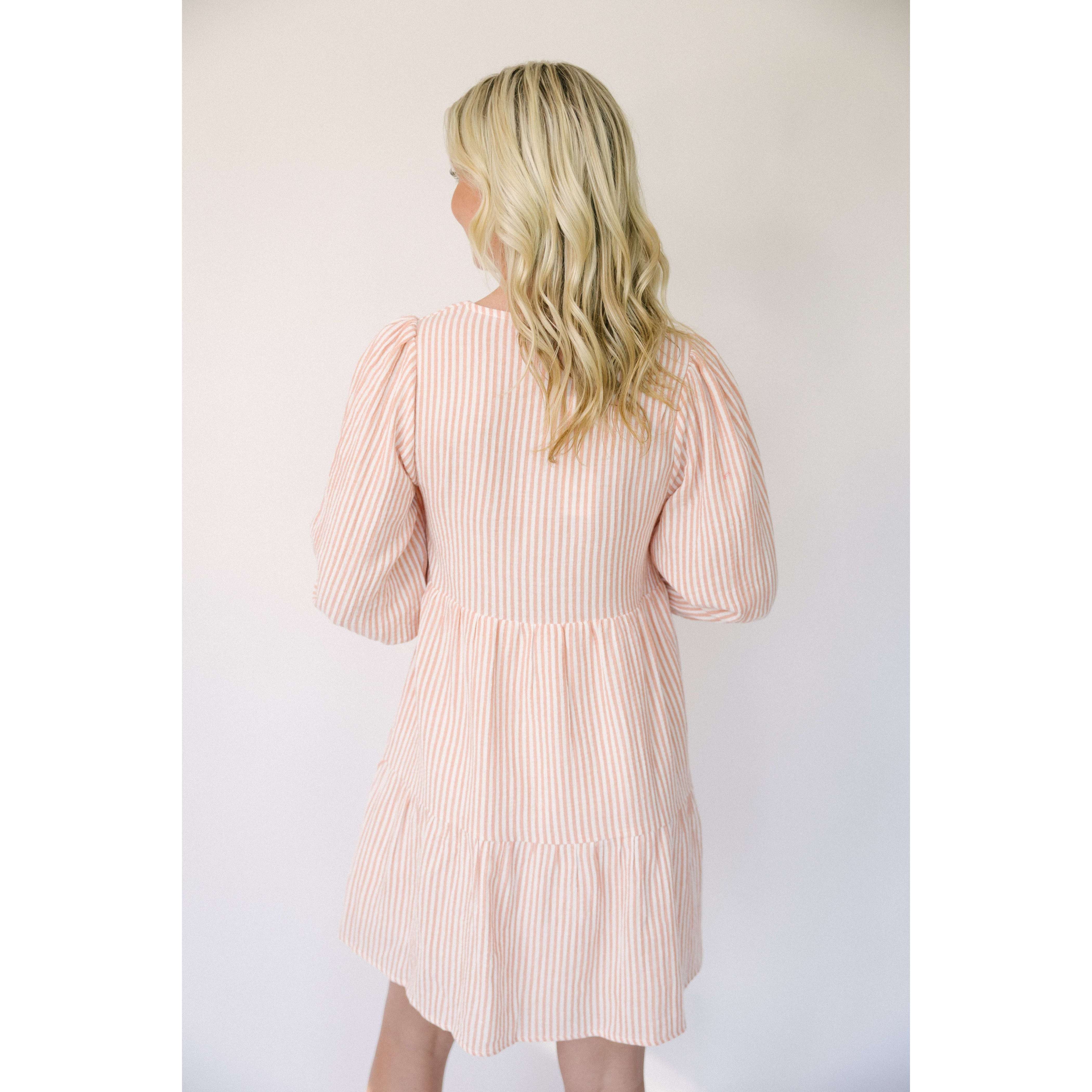 8.28 Boutique:Mink Pink,Mink Pink Helena Seersucker Mini Dress,Dresses
