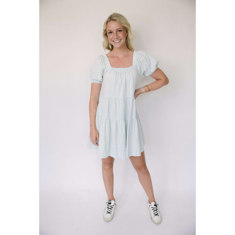 Karlie Clothes Embroidered Sleeve Linen Dress
