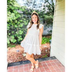 8.28 Boutique:8.28 Boutique,The Frances White Eyelet Dress,Dresses