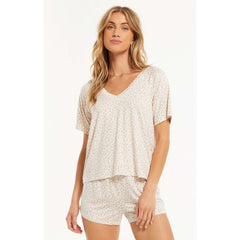 8.28 Boutique:Z-Supply,Z-Supply Lay Low Leopard V-Neck Top,Top