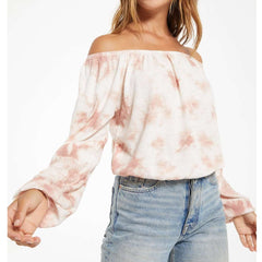 8.28 Boutique:Z-Supply,Z-Supply Liv Cloud Tie-Dye Top,Tops