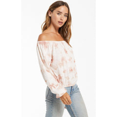8.28 Boutique:Z-Supply,Z-Supply Liv Cloud Tie-Dye Top,Tops