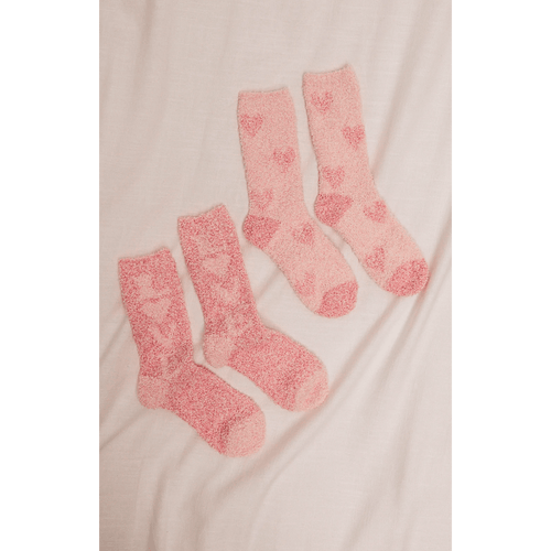 8.28 Boutique:Z-Supply,Z-Supply Two Pack Plush Heart Socks,socks